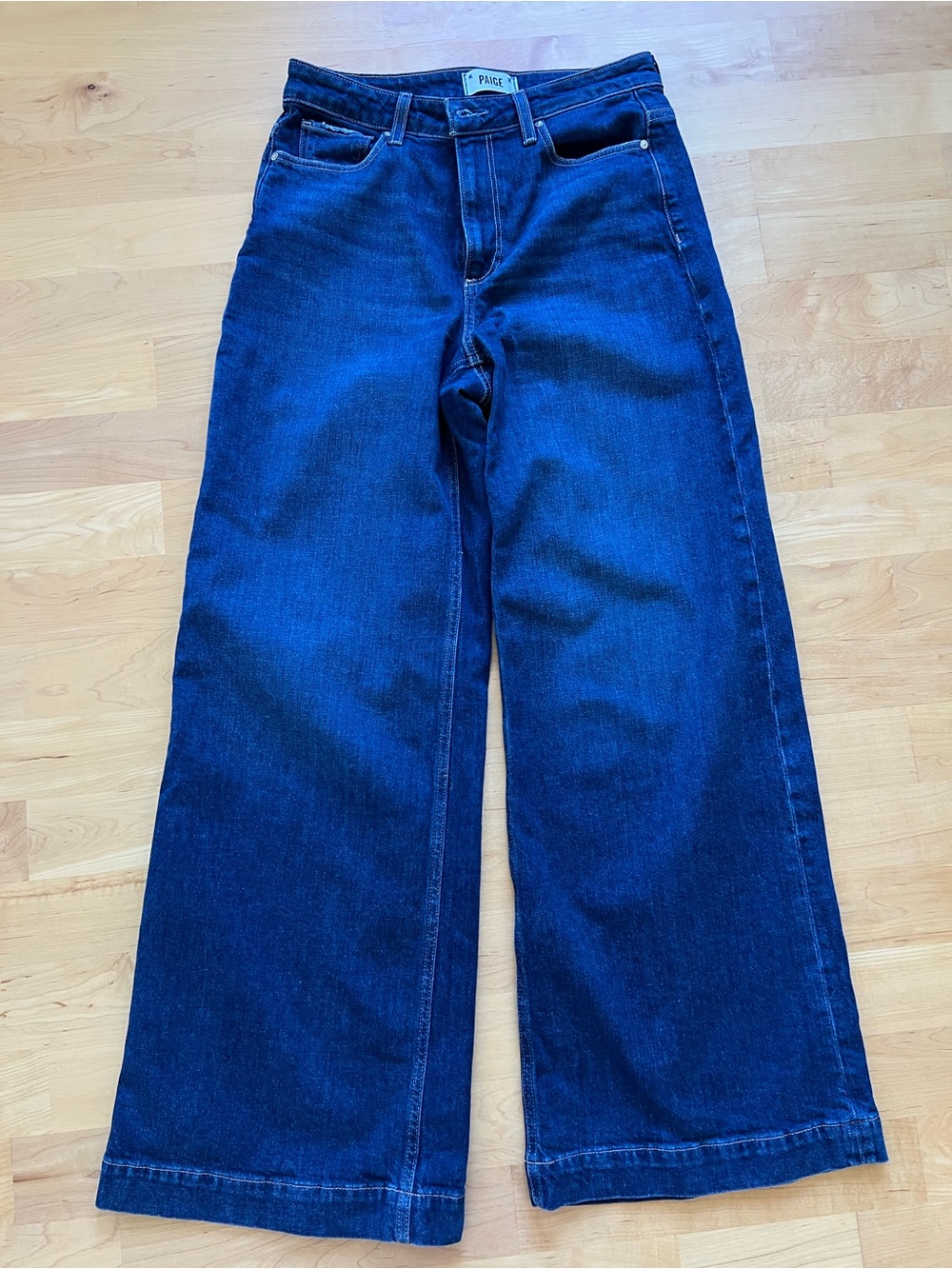 PAIGE Harper Indigo Zip-Front Jeans